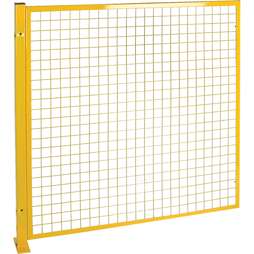 Mesh Style Perimeter Guard, 4' H x 4' W, Yellow - KLETON 