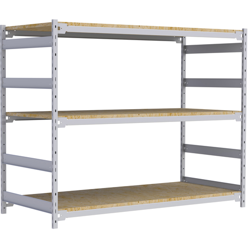 &eacute;tag&egrave;re-classeur de grande largeur, Acier, 3 Tablettes, 72" la x 32" p x 60" h - Metalware 