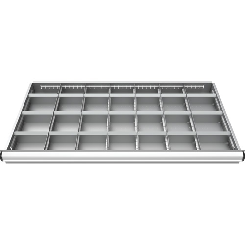 Cabinet d'entreposage &agrave; tiroirs int&eacute;gr&eacute; Interlok - Metalware DR42448L-28-0621L