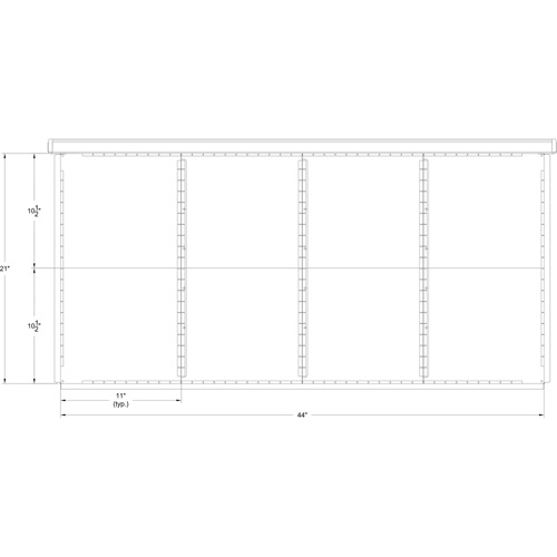 Cabinet d'entreposage &agrave; tiroirs int&eacute;gr&eacute; Interlok - Metalware 
