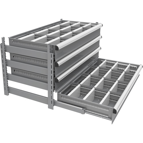 Cabinet d'entreposage &agrave; tiroirs int&eacute;gr&eacute; Interlok - Metalware 