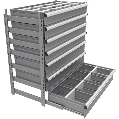 Cabinet d'entreposage &agrave; tiroirs int&eacute;gr&eacute; Interlok - Metalware 