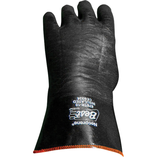 Insulated Gloves, 10/Large, Neoprene Coating, Cotton Shell - Showa 6781R-10