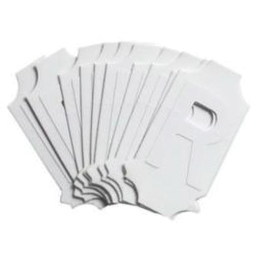 &eacute;tiquettes de lettres & chiffres gothiques individuels Quick-Align, R, 4" h, Blanc - Brady 5170P-R
