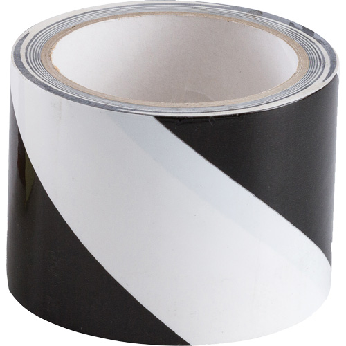Ruban de marquage, 3" x 54', Vinyle, Noir et blanc - Brady 55293
