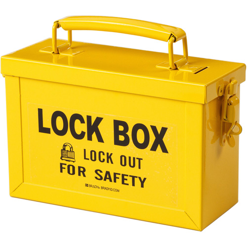 Coffret de s&eacute;curit&eacute; de groupe, Jaune - Brady 65672