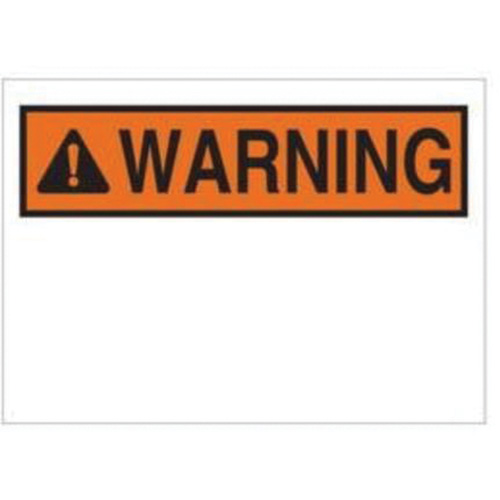 "Warning" Sign, 10" x 14", Aluminum, English with Pictogram - Brady 42255