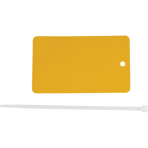 &eacute;tiquette vierge inscriptible, M&eacute;tal, 3" la x 5" h - Brady 56936-PK
