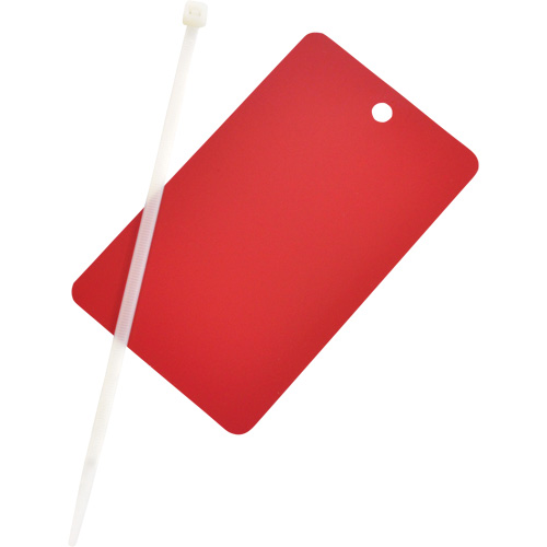 Blank Write-On Tag, Metal, 3" W x 5" H - Brady 56940-PK