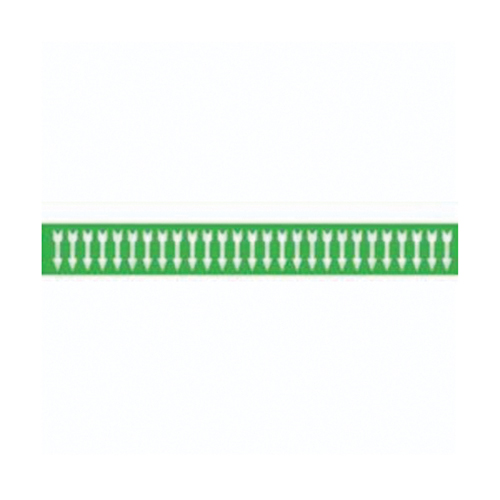 Arrow Semi-Conductor & Chemical Pipe Markers, Self-Adhesive, 1/2" H x 2-1/4" W, White on Green - Brady 91884-PK