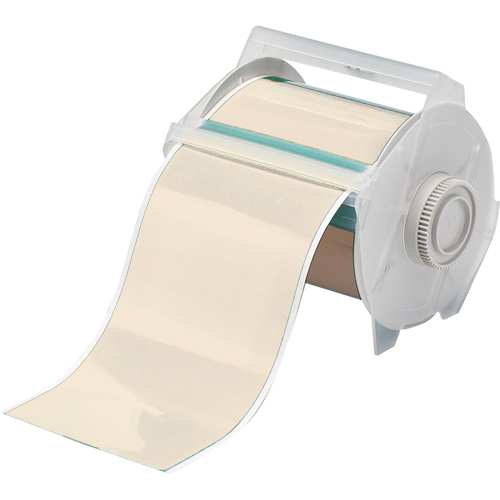 Printer Tape, Vinyl, Tan, 1.125" Width - Brady 76604