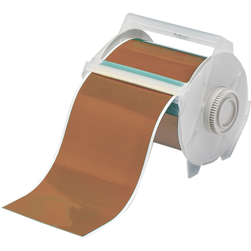 Printer Tape, Vinyl, Brown, 0.5" Width - Brady 113138