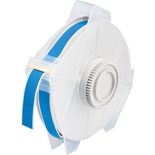 Printer Tape, Vinyl, Blue, 0.5" Width - Brady 76609