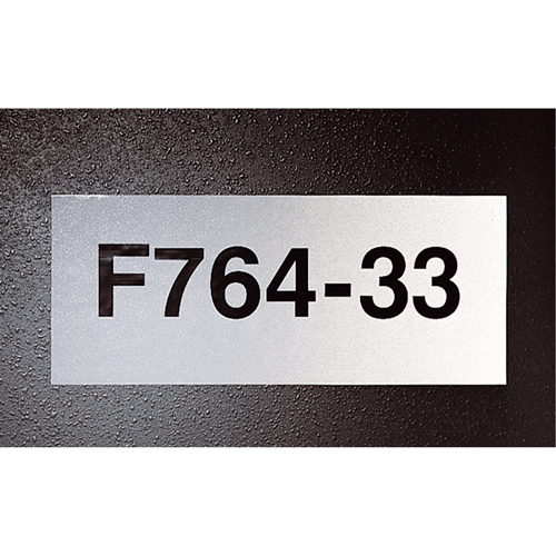Printer Tape, Retro Reflective, Black, 2.25" Width - Brady 76706