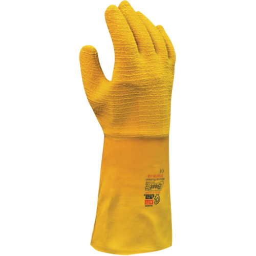 Nitty Gritty&reg; Coated Gloves, 10/Large, Rubber Latex Coating, Cotton Shell - Showa 65NFW-10