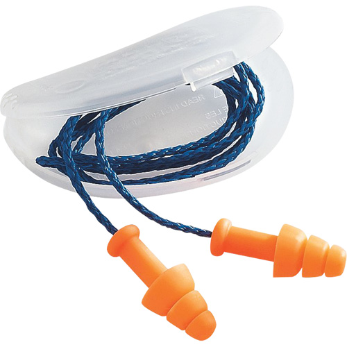 Bouchons d'oreilles SmartFit de Howard Leight, Avec cordon, Vrac - Sac en poly, 25 dB NRR, Taille unique - PIP Global Safety SMF-30