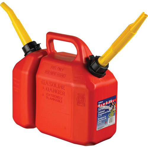 Combo Jerry Can Gasoline/Oil, 2.17 US Gal/8.25 L, Red, CSA Compliant/ULC - Scepter 03615