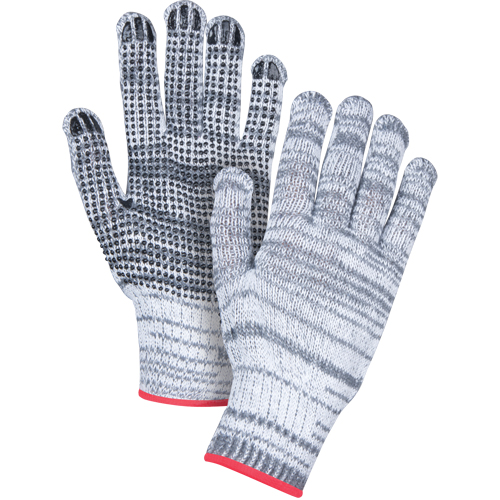 Gants tricot&eacute;s &agrave; pois, Poly/coton, Un c&ocirc;t&eacute;, Calibre 7, Petit - Produits de sécurité Zenith 