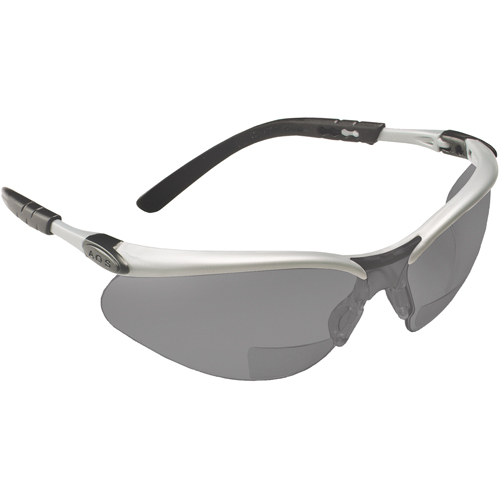 BX Reader Safety Glasses, Anti-Fog, Grey/Smoke, 1.5 Diopter - 3M 11377-00000-20