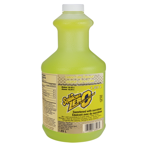 Sqwincher&reg; ZERO&reg; Rehydration Drink, Concentrate, Lemon-Lime - Dentec 11050504-LL