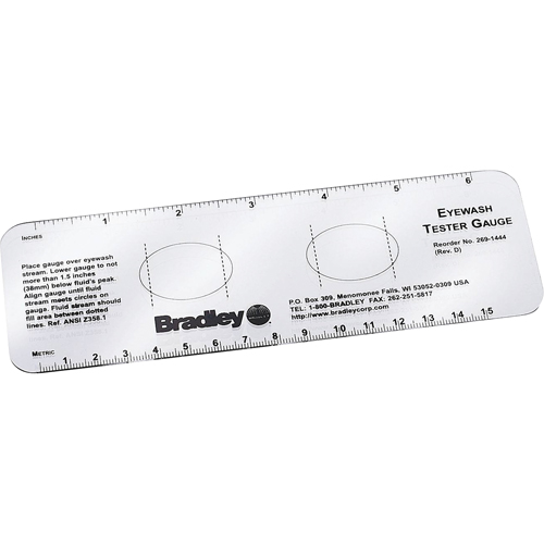 Eyewash Test Gauges - Bradley 269-1444
