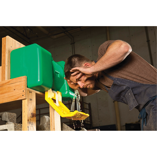 Eyewash Station, Gravity-Fed, 9 gal. Capacity, Meets ANSI Z358.1 - Haws 7501