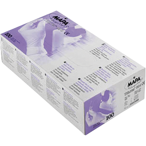 Gants en polym&egrave;re triple couche Trilites, Moyen, Latex/N&eacute;opr&egrave;ne/Nitrile, 6 mils, Sans poudre, Mauve - Mapa Professional 34994027