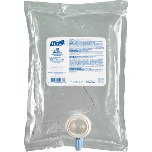 Gel d&eacute;sinfectant pour les mains NXT Advanced, 1000 ml, Cartouche de recharge, 70 % alcool - Purell 2770-08-CAN00