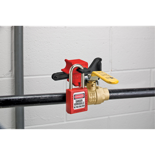 Seal Tight Handle-On Valve Lockouts, Ball Type - Master Lock S3068