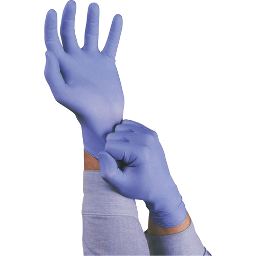 Gants TouchNTuff 92-675, Grand, Nitrile, 5 mils, Sans poudre, Bleu - Ansell 9267511L