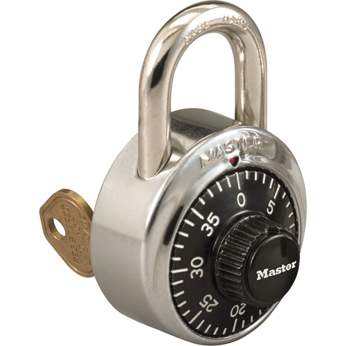 Cadenas &agrave; combinaison, Argent, Acier tremp&eacute;, Largeur de 1-7/8" - Master Lock 1525-V52