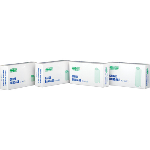 Bandages de gaze, Rouleau, 15' lo x 4" la, Dispositif m&eacute;dical Classe 1 - Safecross 02022