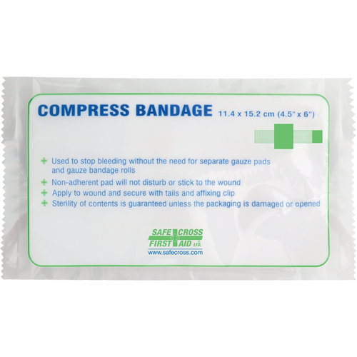 Pansements compressifs, embouts gaufr&eacute;s, Couper au besoin lo x 4-1/2" la - Safecross 02727