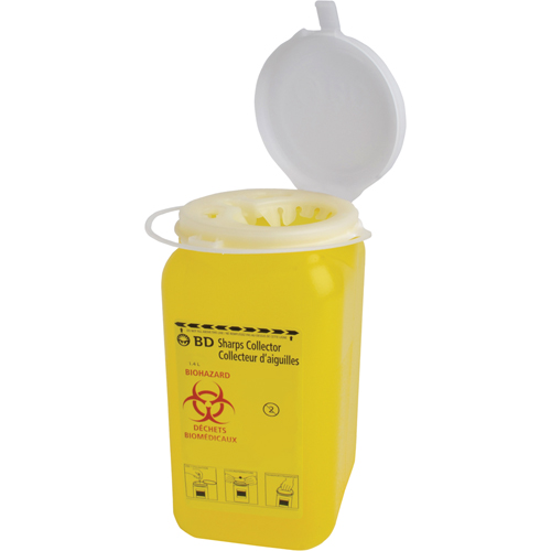 BD Sharps Collectors, 1.4 L  Capacity - Safecross 14545
