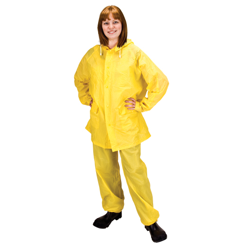 RZ300 Rain Suit, PVC, 4X-Large, Yellow - Zenith Safety Products 