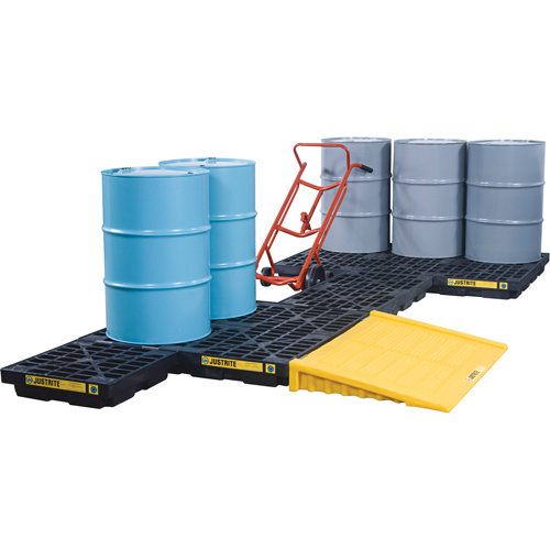 Rampe pour centres d'accumulation EcoPolyBlend - Justrite 28650