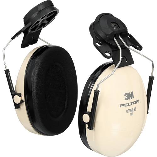 Peltor Optime 95 Series Earmuffs, Cap Mount, 20 NRR dB - 3M H6P3E/V