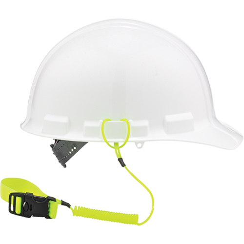 Squids&reg; 3157 Hardhat Tool Lanyard, Coil, Clip/Loop - Ergodyne 19157