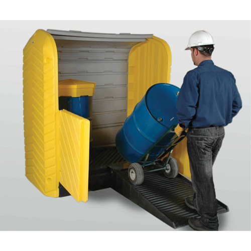 Palettes de d&eacute;versement Ultra-Hard Top Plus pour deux barils, 67,2" lo x 41,25" la x 74" h, Capacit&eacute; de charge 4500 lb - Ultratech 9613