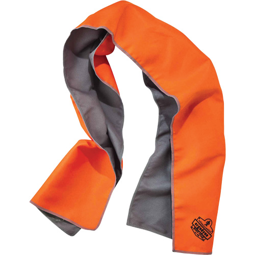 Chill-Its&reg; 6602MF Microfiber Cooling Towel, Hi-Vis Orange - Ergodyne 12661