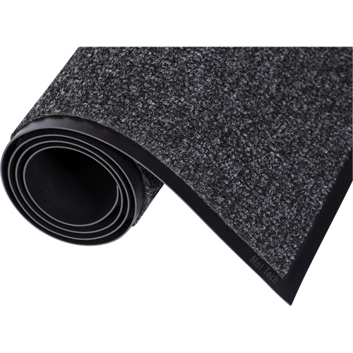 Needle-Rib Entrance Mat, Wiper, 6' x 10' x 5/16", Charcoal - Mat Tech 3M654SM-10