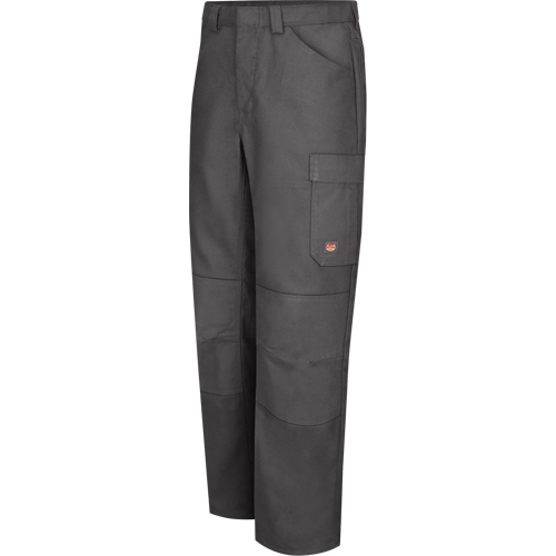 Performance Shop Pants, Canvas/Cotton/Polyester, Charcoal, Size 38, 37 Inseam - Red Kap PT2ACH-38-37U