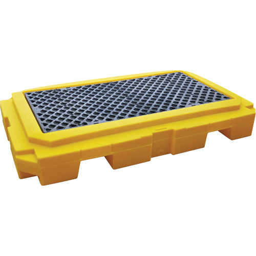 Spill Pallet Plus Without Drain, 66 US gal. Spill Capacity, 65.5" x 40" x 8.75" - Ultratech 9610