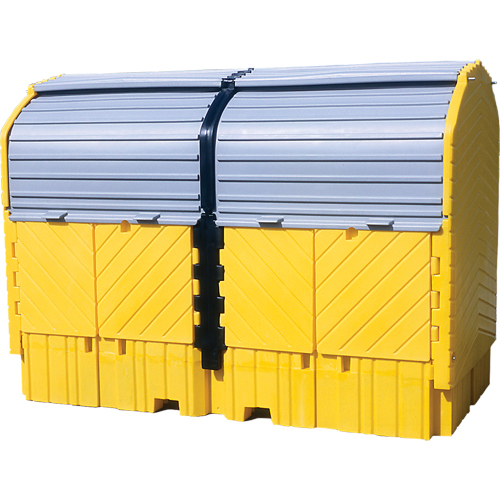 Ultra-Twin IBC Hard Top With Drain, 128" L x 67" W x 96" H, 8000 lbs. Load Capacity - Ultratech 1149