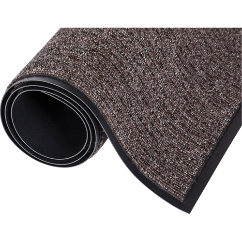 Three-N-One Mat, Wiper/Scraper, 6' x 20' x 5/16", Walnut - Mat Tech TLM628SM-20