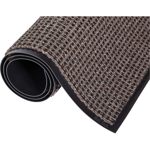 Oxford Elite Mat, Wiper/Scraper, 4' x 47' x 7/16", Brown/Black - Mat Tech OEM421SM-47