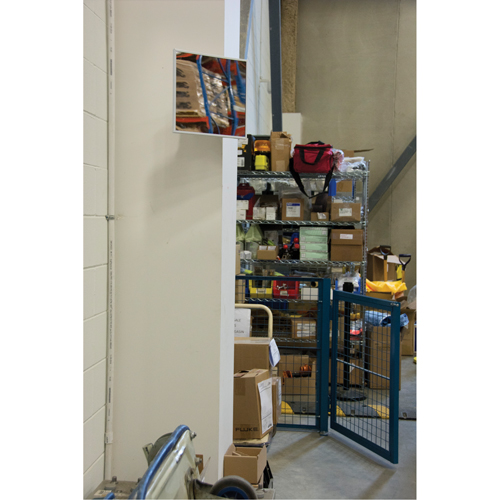 Flat Mirror, 12" H x 12" W, Framed - Zenith Safety Products 