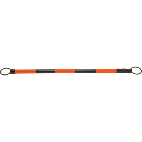 Retractable Cone Bar, 7' 5" Extended Length, Black/Orange - Zenith Safety Products 