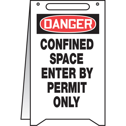 Panneau pour plancher Fold-Ups  Confined Space , Anglais - Accuform NMC PFR130