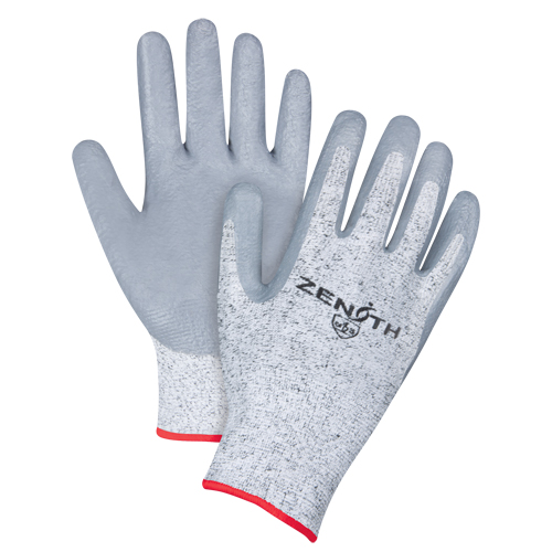 Seamless Stretch Cut-Resistant Gloves, 9, 13 Gauge, Nitrile Coated, EN 388 Level 3 - Zenith Safety Products 